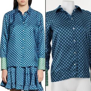 Sandro Sapy Printed Silk Shirt